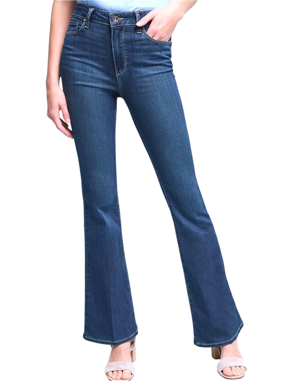 Paige Bell Canyon High-Rise Flare Jeans Women’s size 27 in Fontana Wash